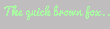 Image with Font Color AAFCA3 and Background Color BFBDBD